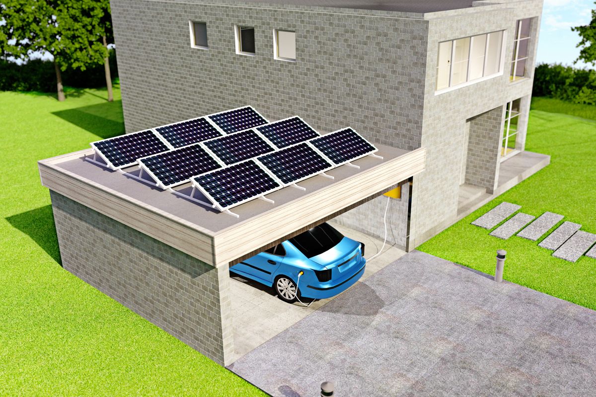 Solaranlagen auf Garagen und Carports